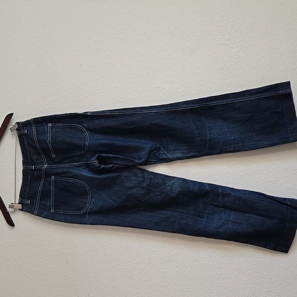 A.P.C. Blue High Waisted Straight Wide Leg Denim Jeans Women Size 26 - Picture 4 of 9